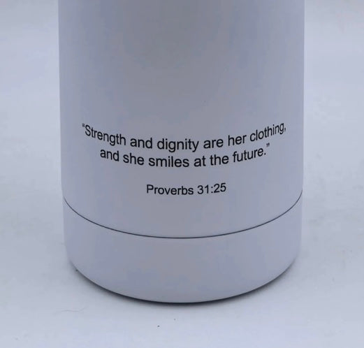 Proverbs 31:25 Water Bottle