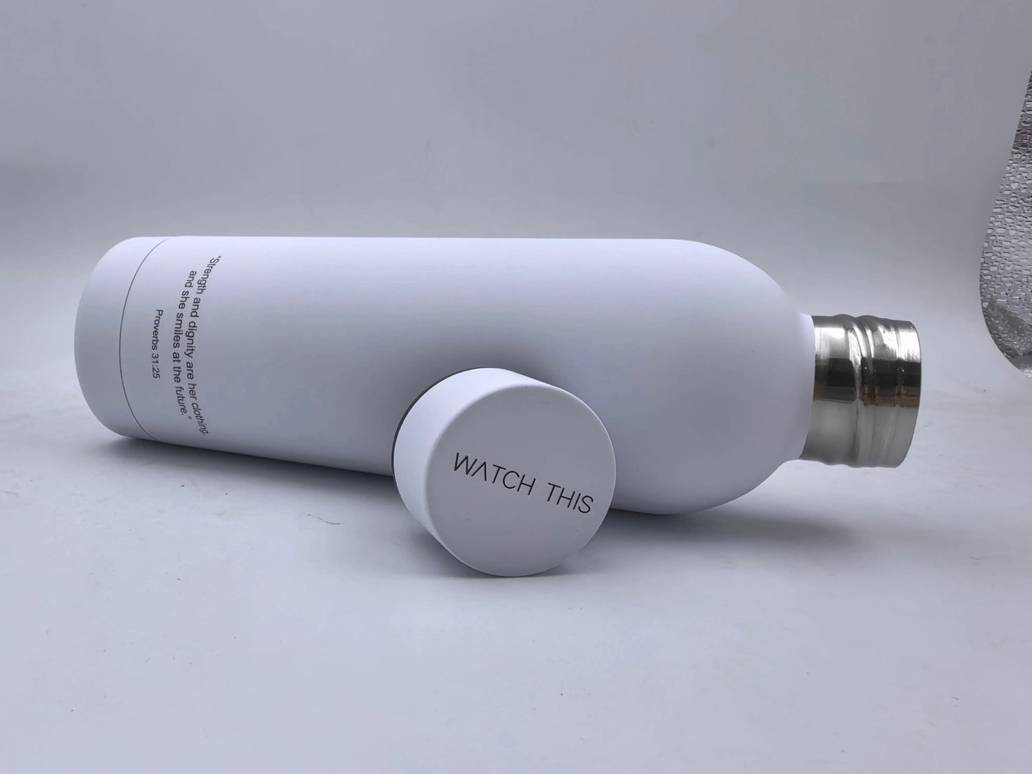 Proverbs 31:25 Water Bottle